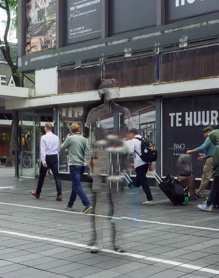 Straatbeeld bij onderzoek dakloosheid