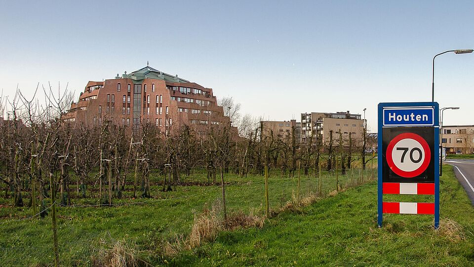 Gezicht op Houten