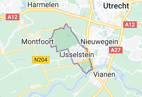 Plattegrond gemeente IJsselstein