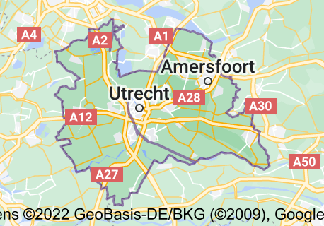 Kaart van provincie Utrecht