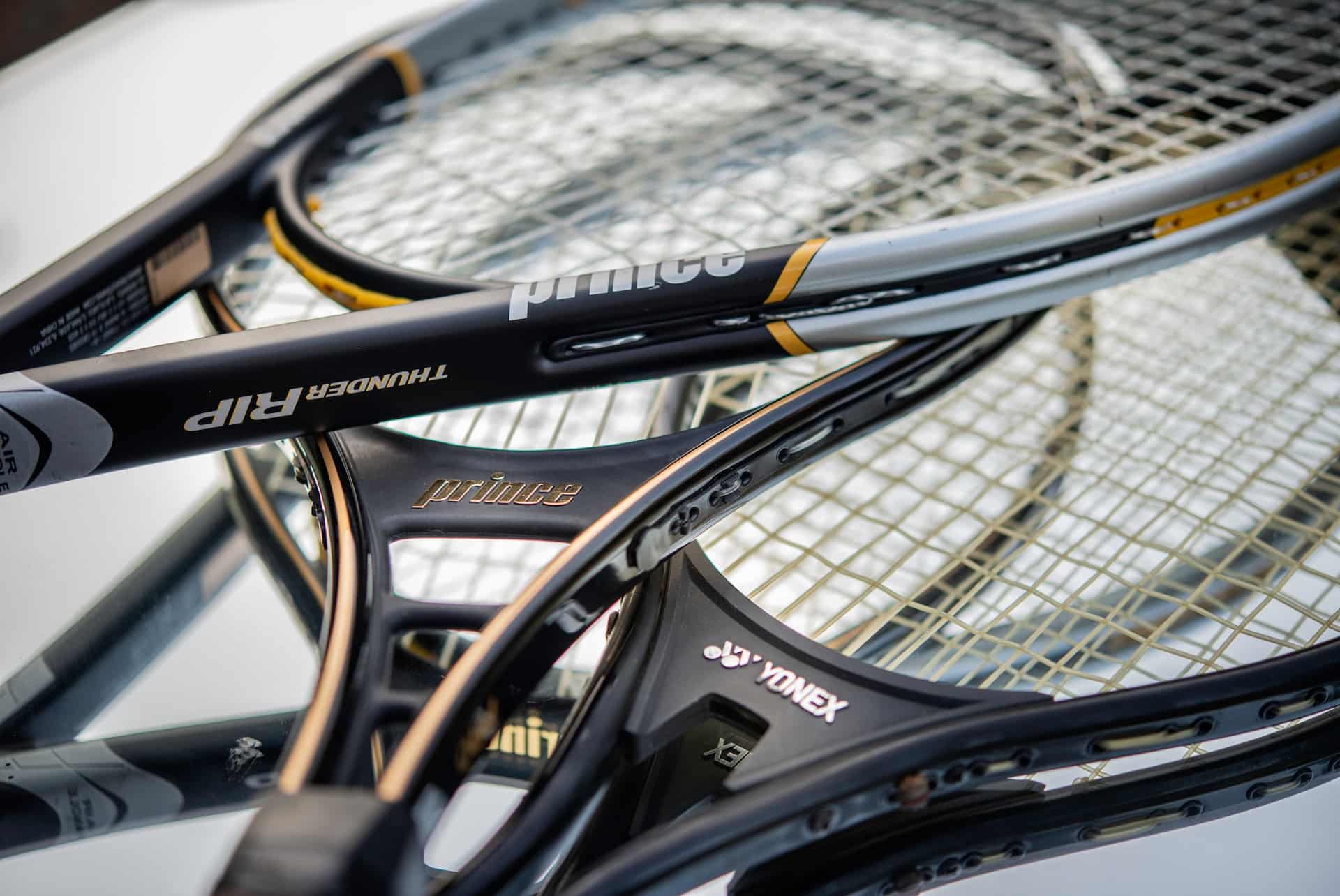 Foto van tennisrackets.